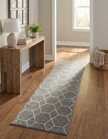 2' x 10' Lattice Frieze Runner Rug