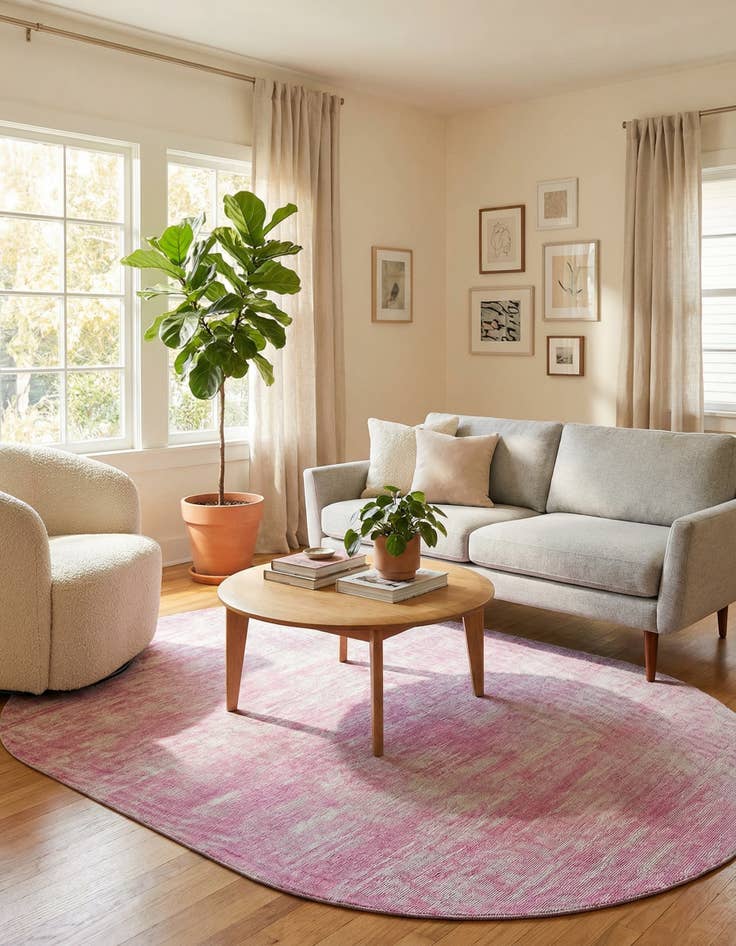 Detail image of  7' 6 x 10' 6 Asha Oval Rug