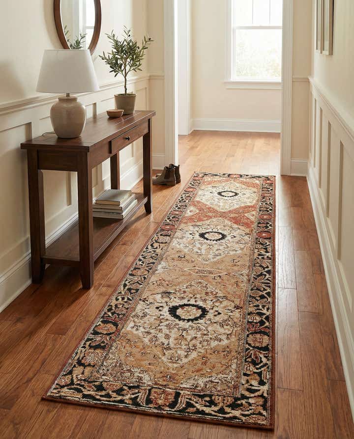 2' x 8' Easy-Clean Traditional Indoor / Outdoor Runner Rug