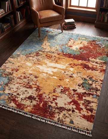 5' 2 x 6' 5 Rubin Wool Rug
