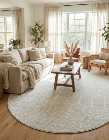 7' 10 x 10' Paxon Trellis Oval Rug