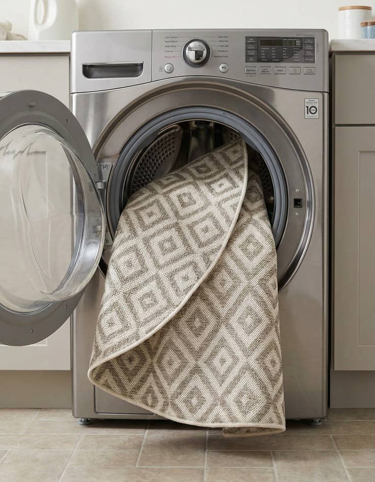 Detail image of 4' x 4'  Washable Jill Zarin Costa Rica Indoor / Outdoor Round Rug