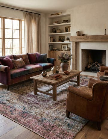 6' x 9' 3 Hand Knotted Ultra Vintage Persian Wool Rug