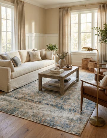 6' x 8' 9 Hand Knotted Ultra Vintage Persian Wool Rug