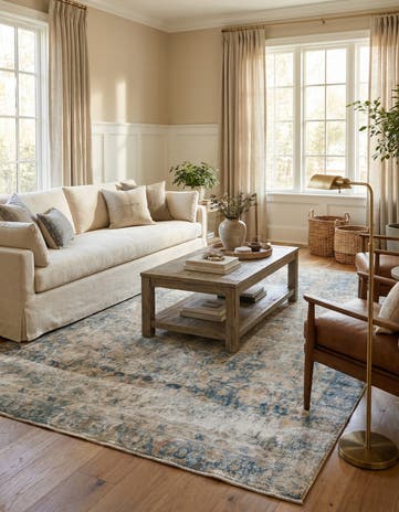 6' x 8' 9 Hand Knotted Ultra Vintage Persian Wool Rug