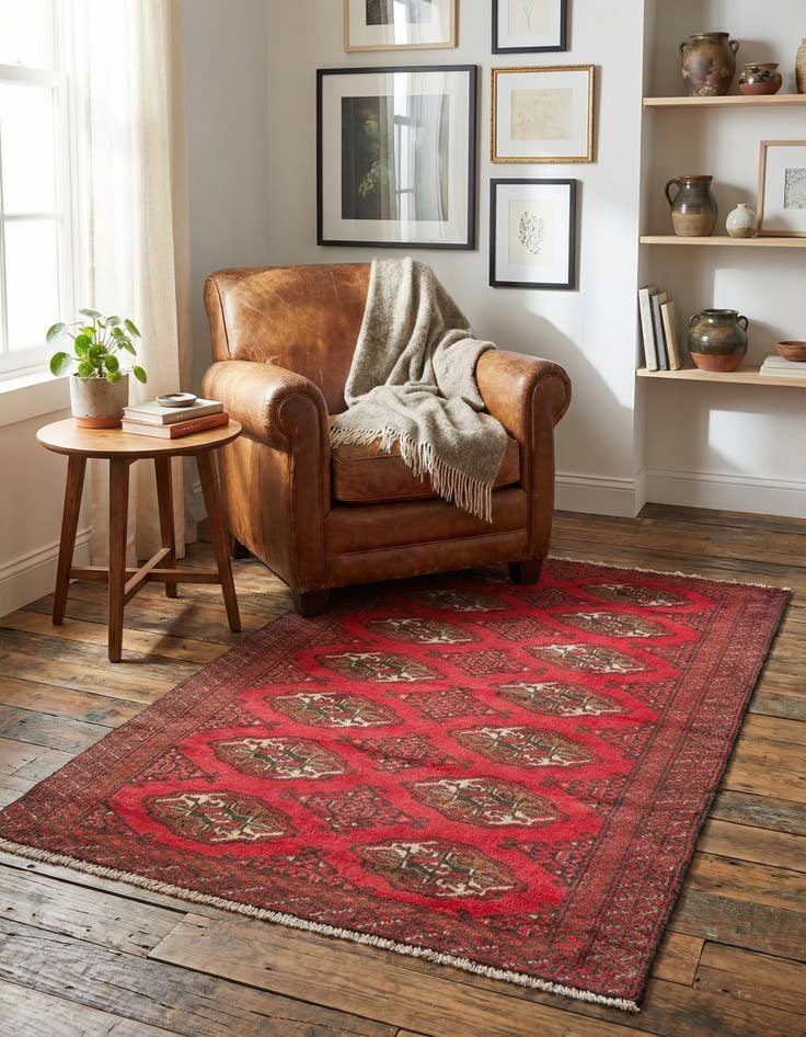 Detail image of 3' x 4' 3  Hand Knotted Ultra Vintage Persian Wool Rug