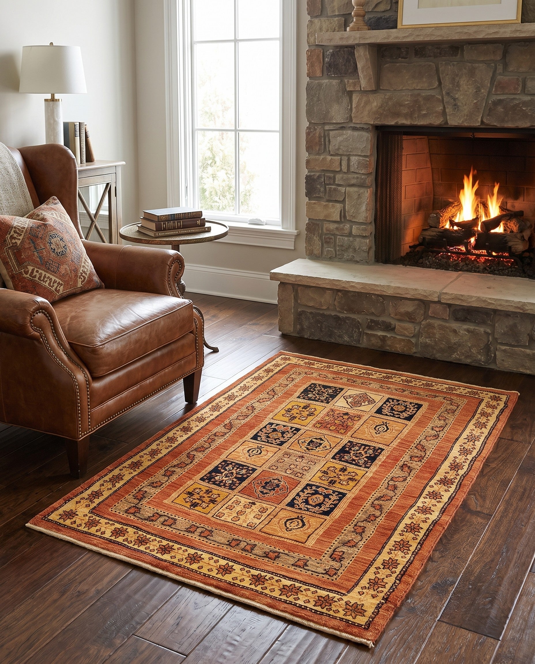 3' 5 x 5' 5 Kashkuli Wool Rug