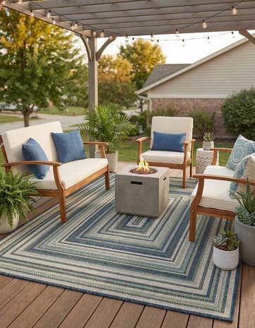 5' x 7' Easy-Clean Baja Indoor / Outdoor Rug