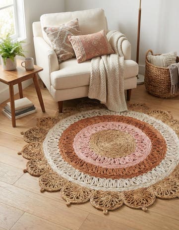 Amber Way Handmade Braided Jute Round Rug
