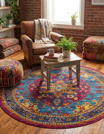 4' x 4' Calypso Round Rug