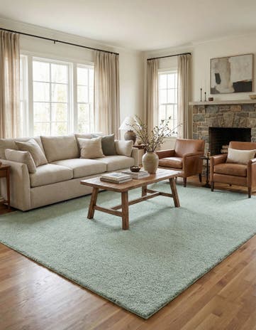 10' x 13' Solid Frieze Rug