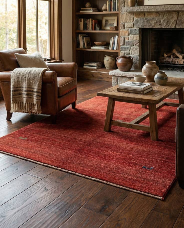 Detail image of 4' 10 x 6' 6 Gabbeh Shouli Rug