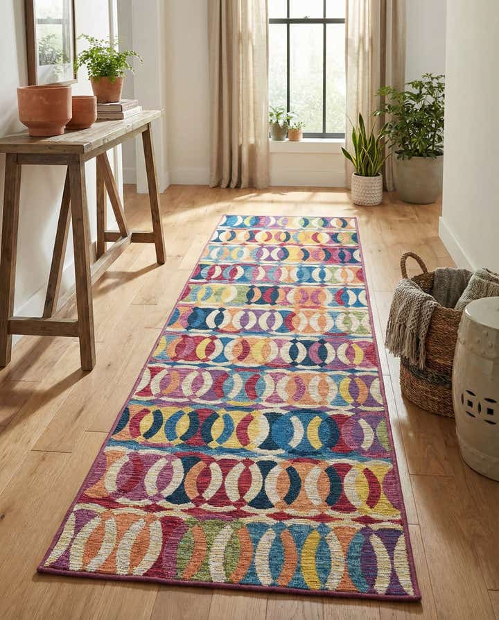 2' x 8' Easy-Clean Modern Indoor / Outdoor Runner Rug