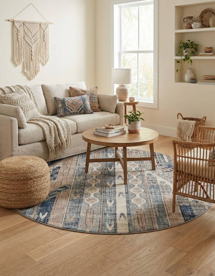 Detail image of 7' x 7' Oregon Round Rug