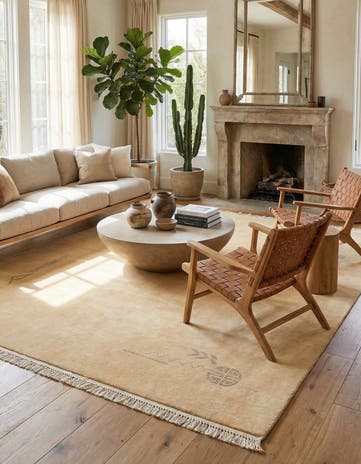 8' 2 x 9' 9 Hand Knotted Nepal Wool Rug