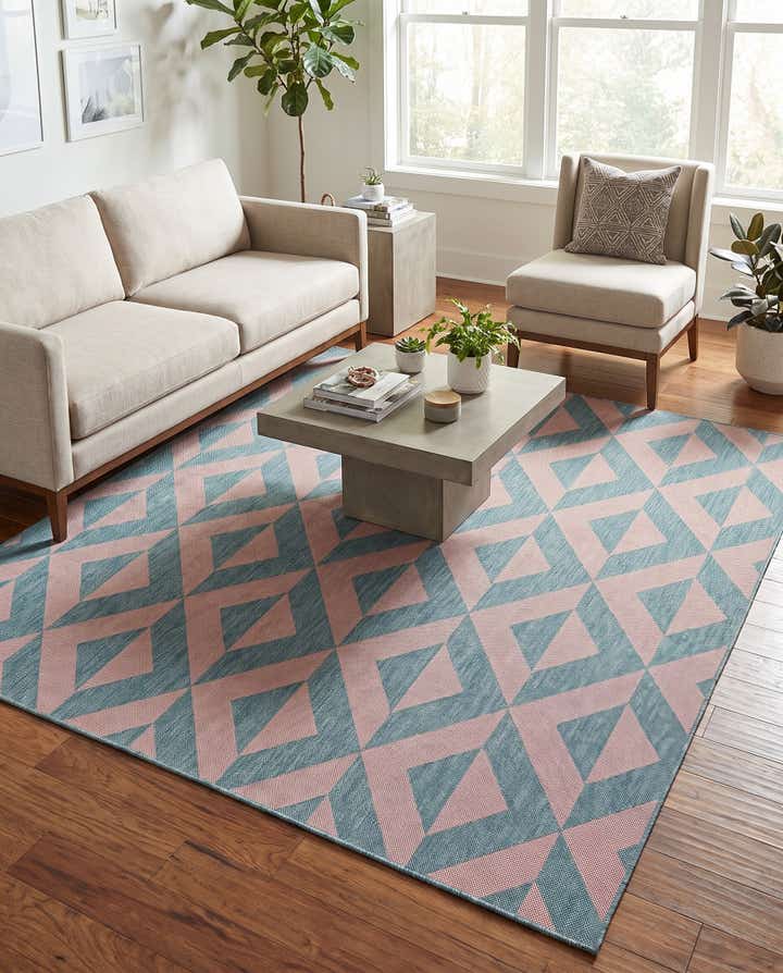 7' 10 x 7' 10 Easy-Clean Jill Zarin Napa Indoor / Outdoor Square Rug