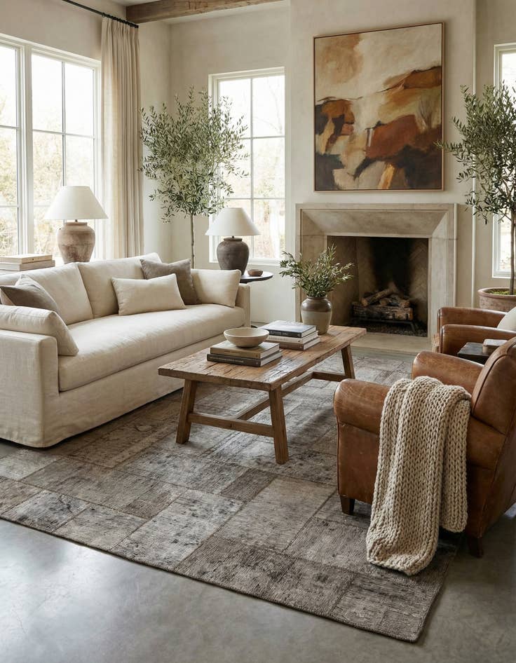 Detail image of  8' 6 x 10' 3  Hand Knotted Ultra Vintage Persian Wool Rug