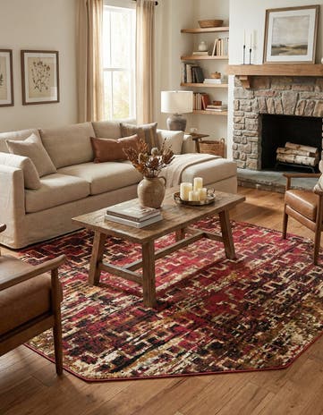 7' 10 x 7' 10 Saturn Octagon Rug