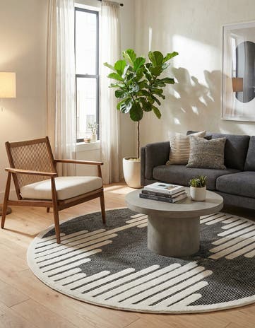 7' 10 x 7' 10 Prismatic Round Rug