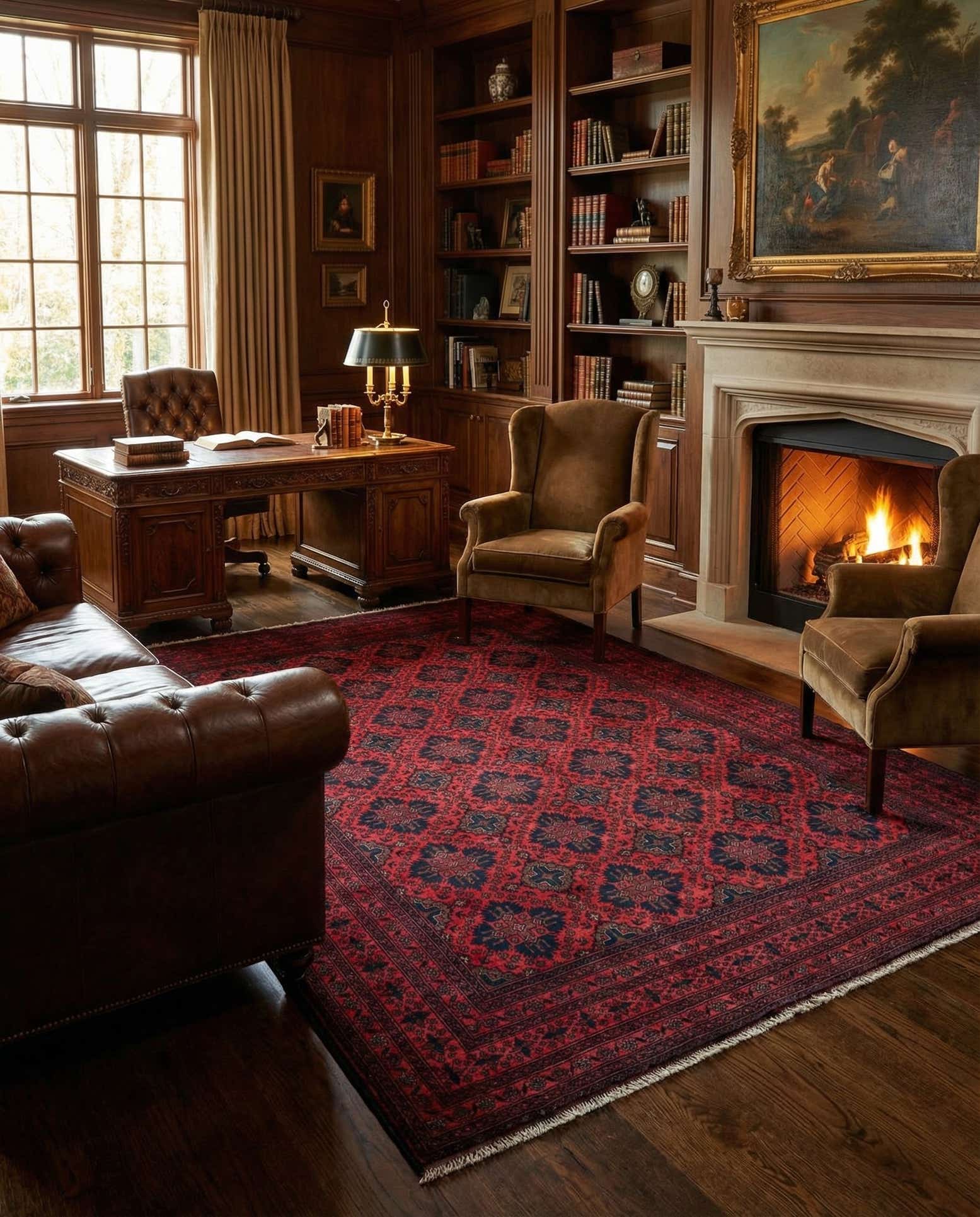 6' 5 x 9' 8 Hand Knotted Khal Mohammadi Wool Rug