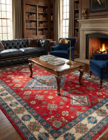 6' 2 x 9' 2 Hand Knotted Kazak Rug