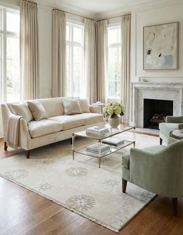 5' 6 x 8' Hand Knotted Darya Wool Rug