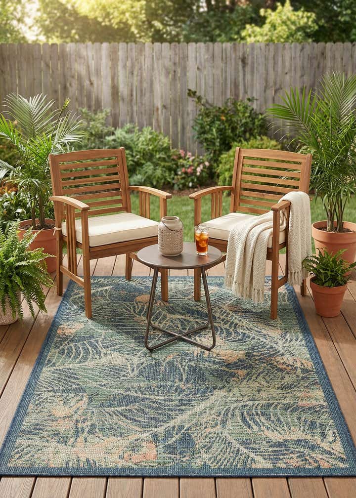 4' x 6' Easy-Clean Baja Indoor / Outdoor Rug