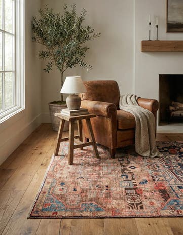 3' 7 x 6' 7 Hand Knotted Ultra Vintage Persian Wool Rug
