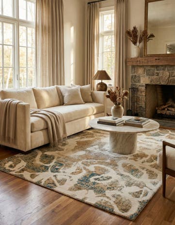 5' 10 x 8' 10 Hand Knotted Ultra Vintage Persian Wool Rug