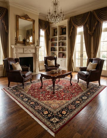 6' 7 x 6' 7 Tabriz Square Rug