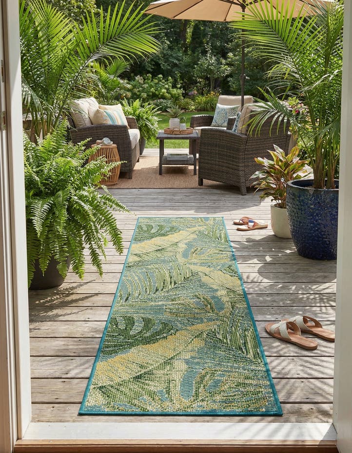 2' x 8' Easy-Clean Botanical Indoor / Outd...