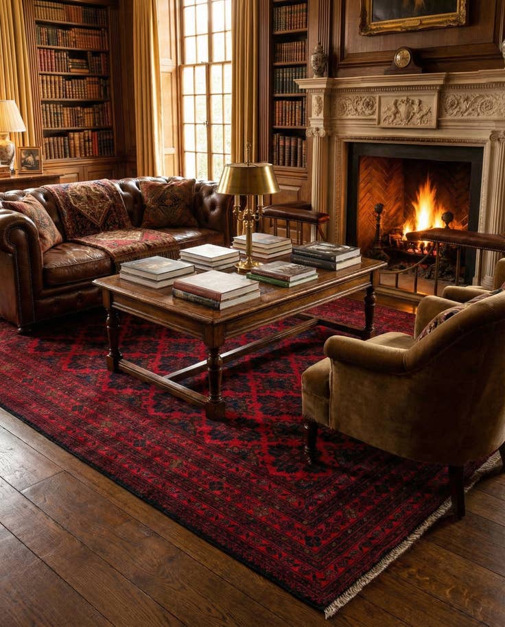 Detail image of 6' 6 x 9' 10 Hand Knotted Khal Mohammadi Wool Rug