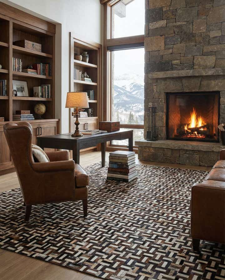 7' 11 x 10' 1 Cowhide - Patchwork Rug