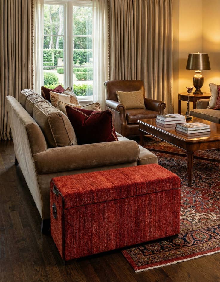 Detail image of 1' 6 x 3' 3  Hand Knotted Furniture Trunk