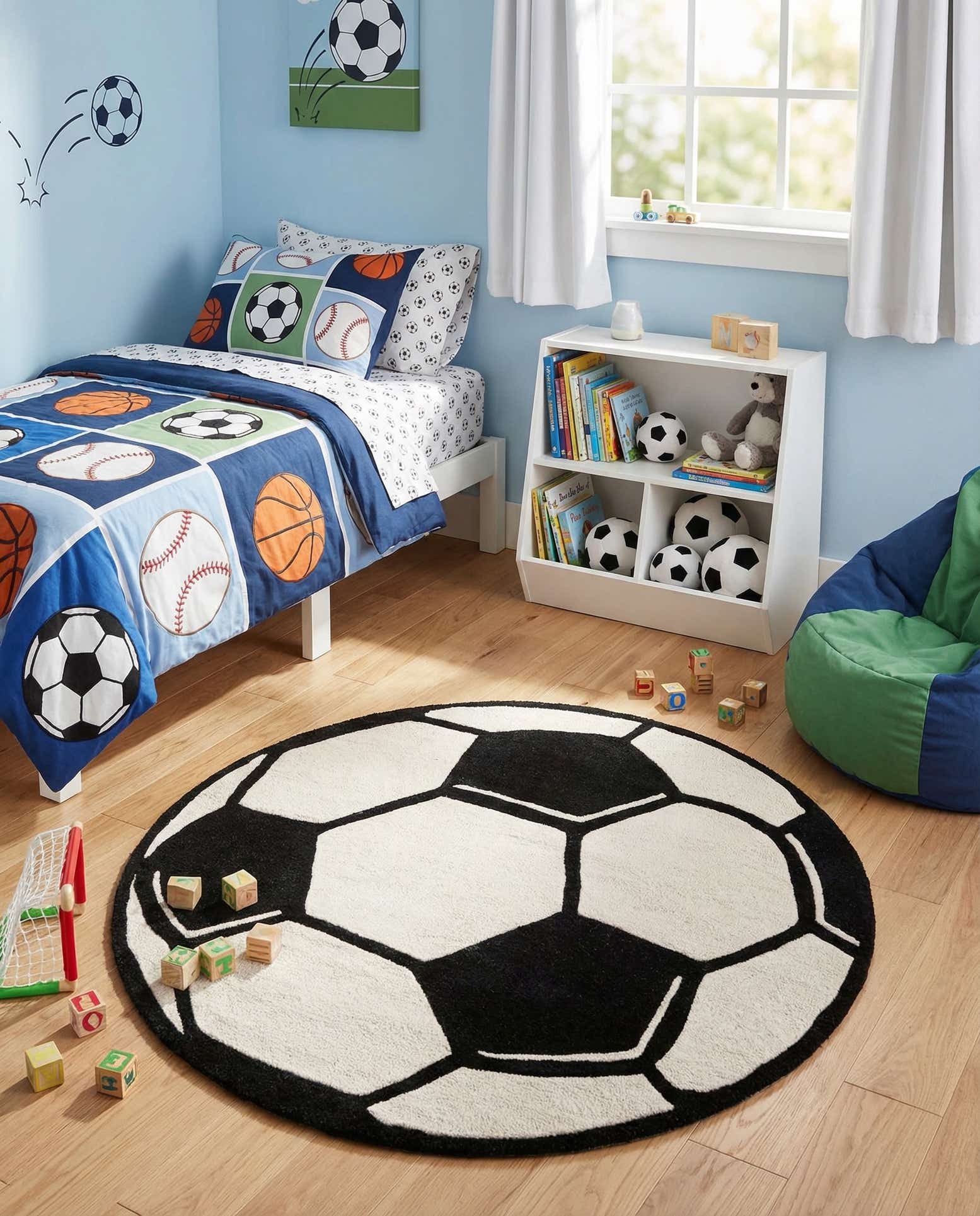 4' 1 x 4' 1 Playtime Kids Wool Freeform Rug