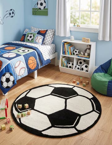 4' 1 x 4' 1 Playtime Kids Wool Freeform Rug