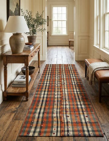 4' 6 x 8' 1 Jajim Wool Runner Rug