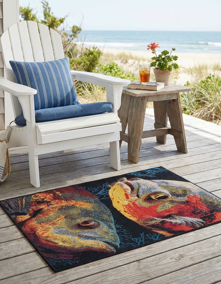 2' x 3' Easy-Clean Coastal Indoor / Outdoo...