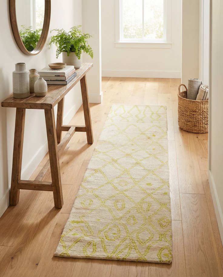 Detail image of 2' 4 x 9' 10 Hand Knotted Darya Wool Runner Rug