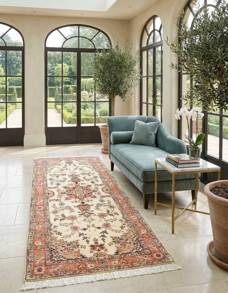 Detail image of 2' 7 x 6' 8 Tabriz Runner Rug