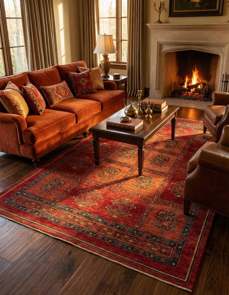 Detail image of 5' 8 x 8' 9 Kashkuli Rug