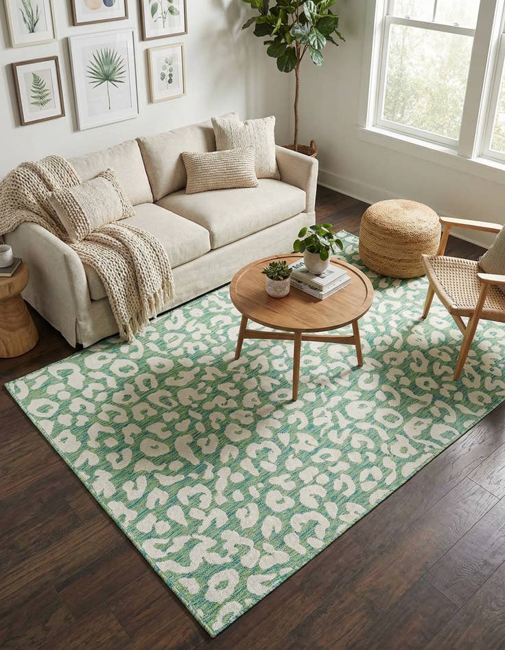 Detail image of  5' 3 x 8'  Washable Safari Indoor / Outdoor Rug