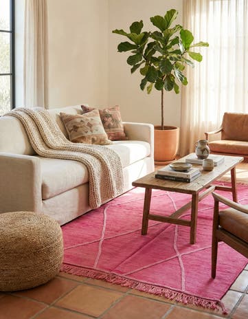 4' 11 x 7' 2 Hand Woven Kilim Modern Wool Rug