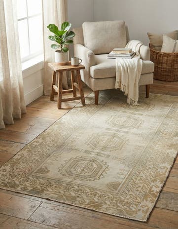 3' x 5' 9 Hand Knotted Ultra Vintage Persian Wool Rug