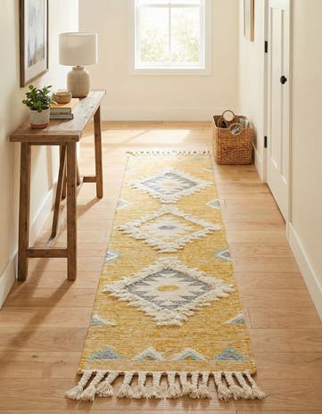 2' 2 x 8' 2 Hand Woven Arizona Wool Runner Rug