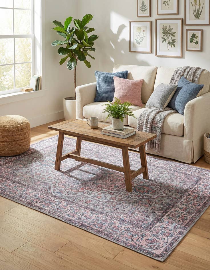 Detail image of 4' x 6'  Washable Mangata Rug