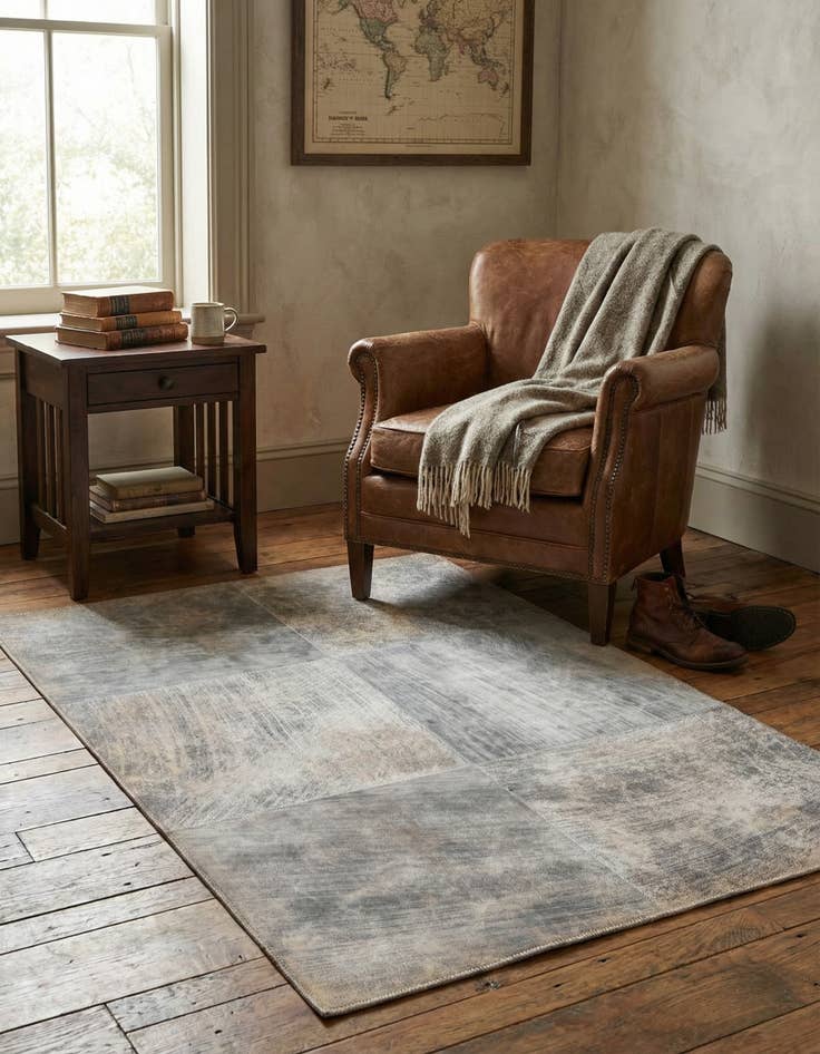 Detail image of 2' x 3' Cowhide Leather Rug