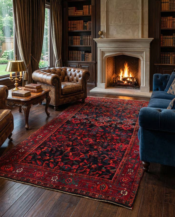 Detail image of 4' 7 x 8' 4 Bidjar Rug