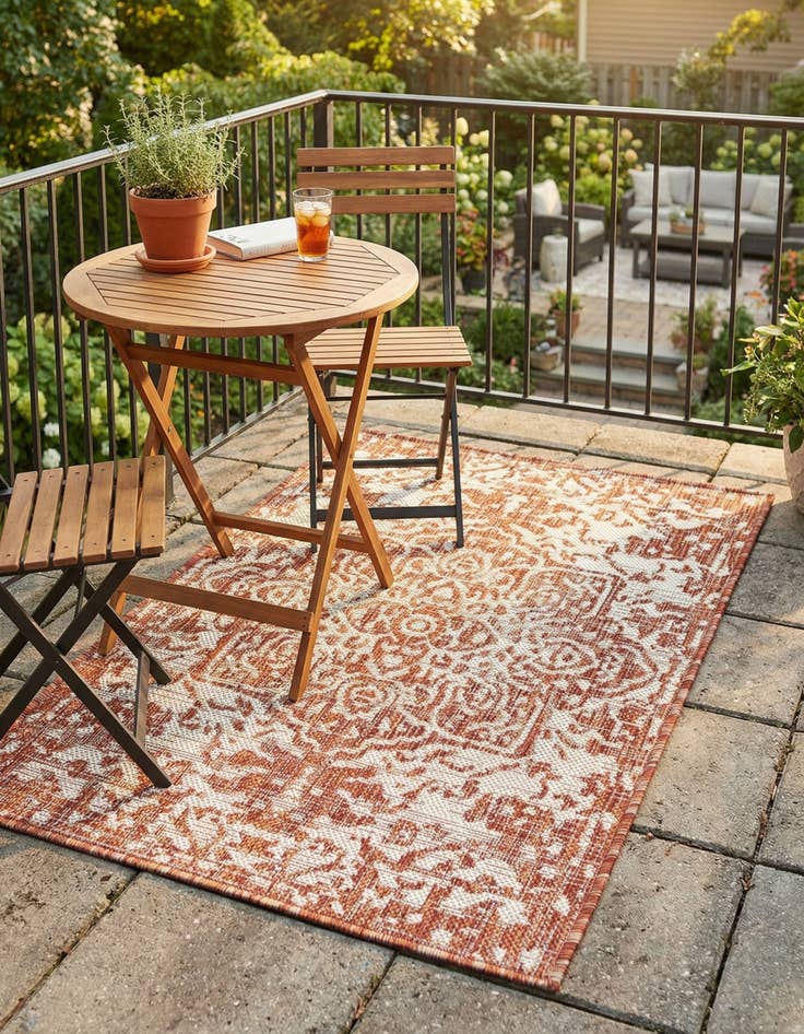 Detail image of 2' x 3'  Washable Jill Zarin Dubai Indoor / Outdoor Rug