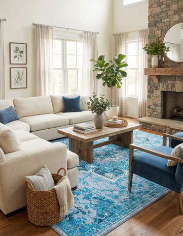 10' 6 x 14' Washable Francesca Rug